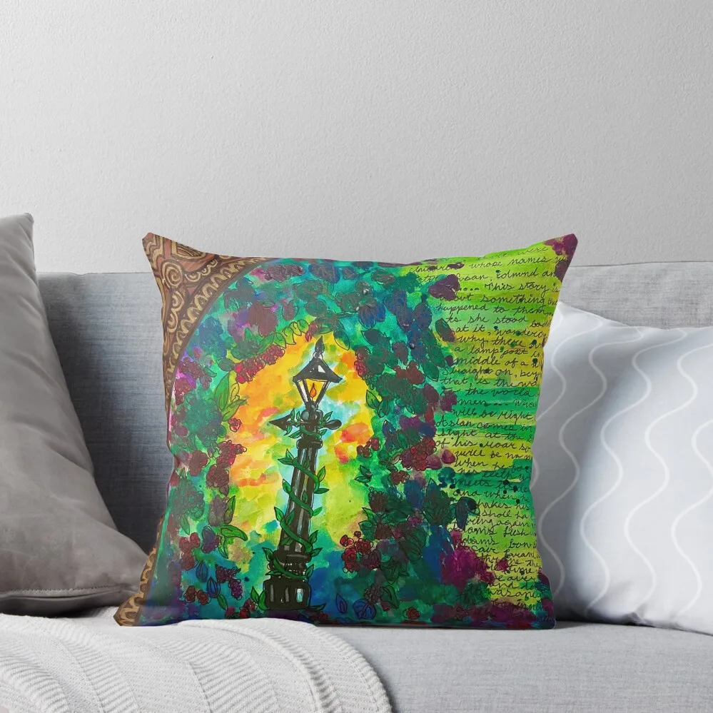 

Lampost in the Woods Throw Pillow Pillows Aesthetic Anime Christmas Pillows Cushions Home Decor pillow
