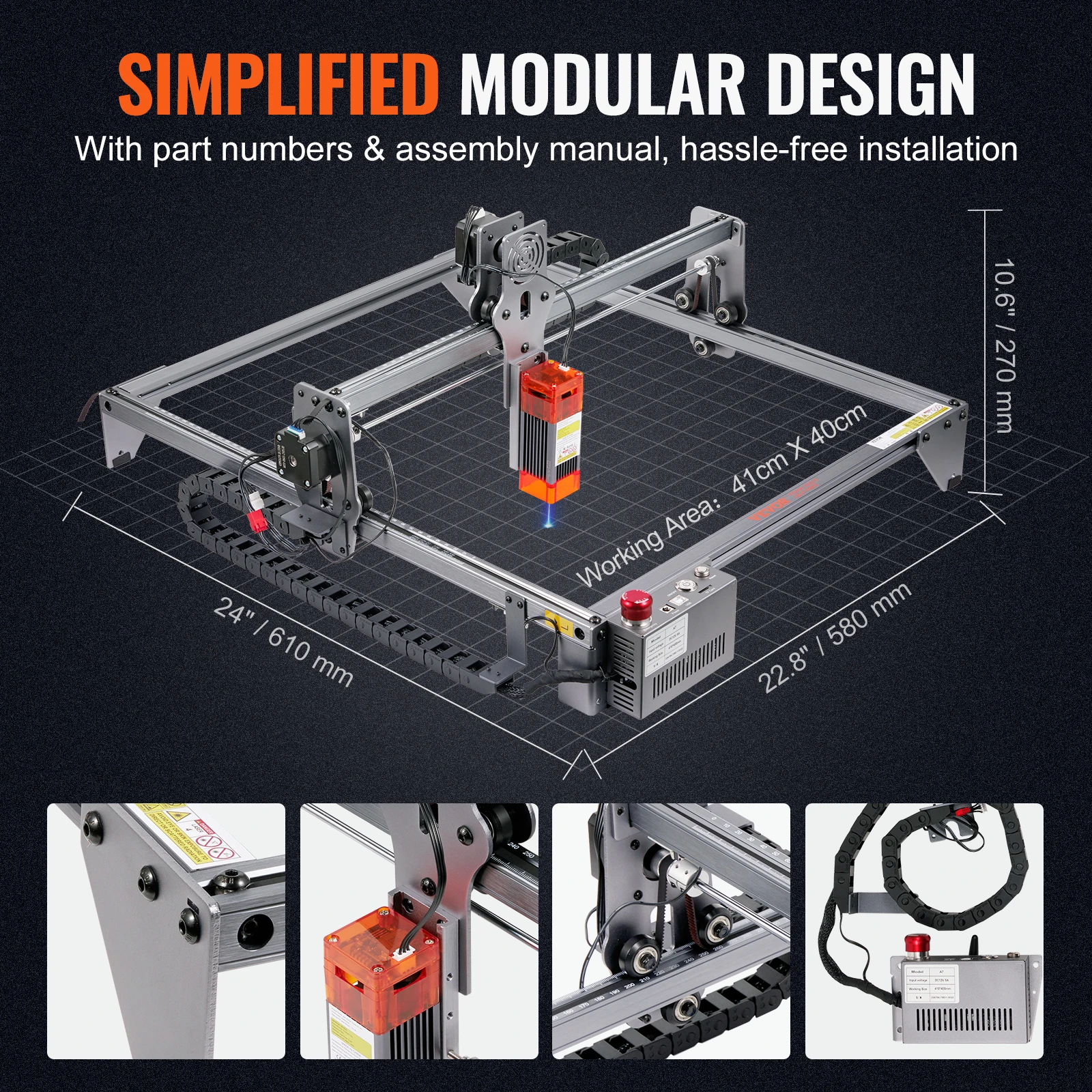 VEVOR 5W Laser Engraver Output Laser Engraving Machine 16.1\