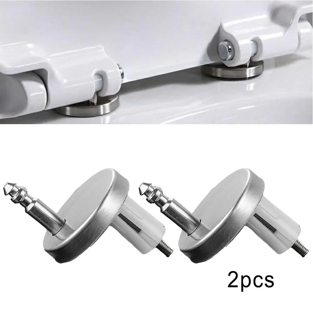 2Pcs Universal Toilet Lid Hinges Fittings Quick Release Cover Hinge Screw Replacement Toilet Seat Hinges Bathroom Accessories