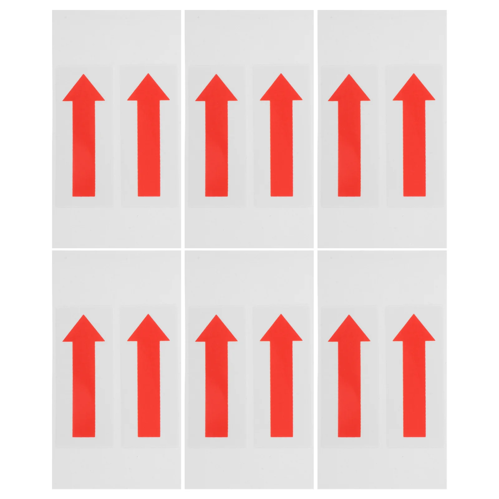 

6pcs Direction Arrow Stickers Indicating Direction Decals For Office Safety Warning Prompt Equipment Signs Traffic