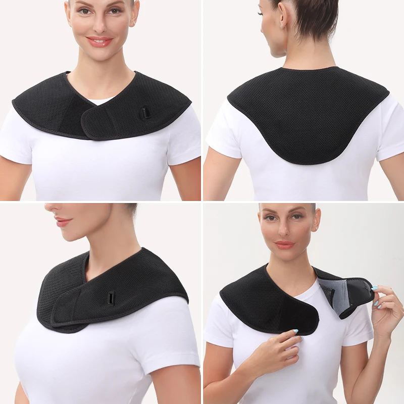 Heating Shawl Heated Brace for Neck Shoulder Back Muscle Relaxation Relief Pain 3 Gear Settings Hot Compress Helpful for Sleep