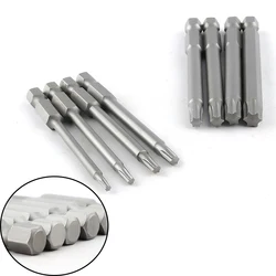 75mm Length Plum Magnetic Screw Driver Bits Sets Torx Electric Screwdriver Drill Wind Torx Head T8-T40 1/4