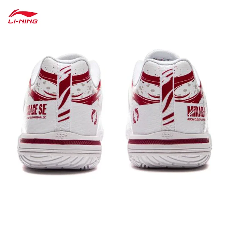 LI-NING MIRAGE SE Unisex Professional Badminton Shoes Shock Absorption LiNing Sports Shoes Soft Wearable Sneakers AYZU021