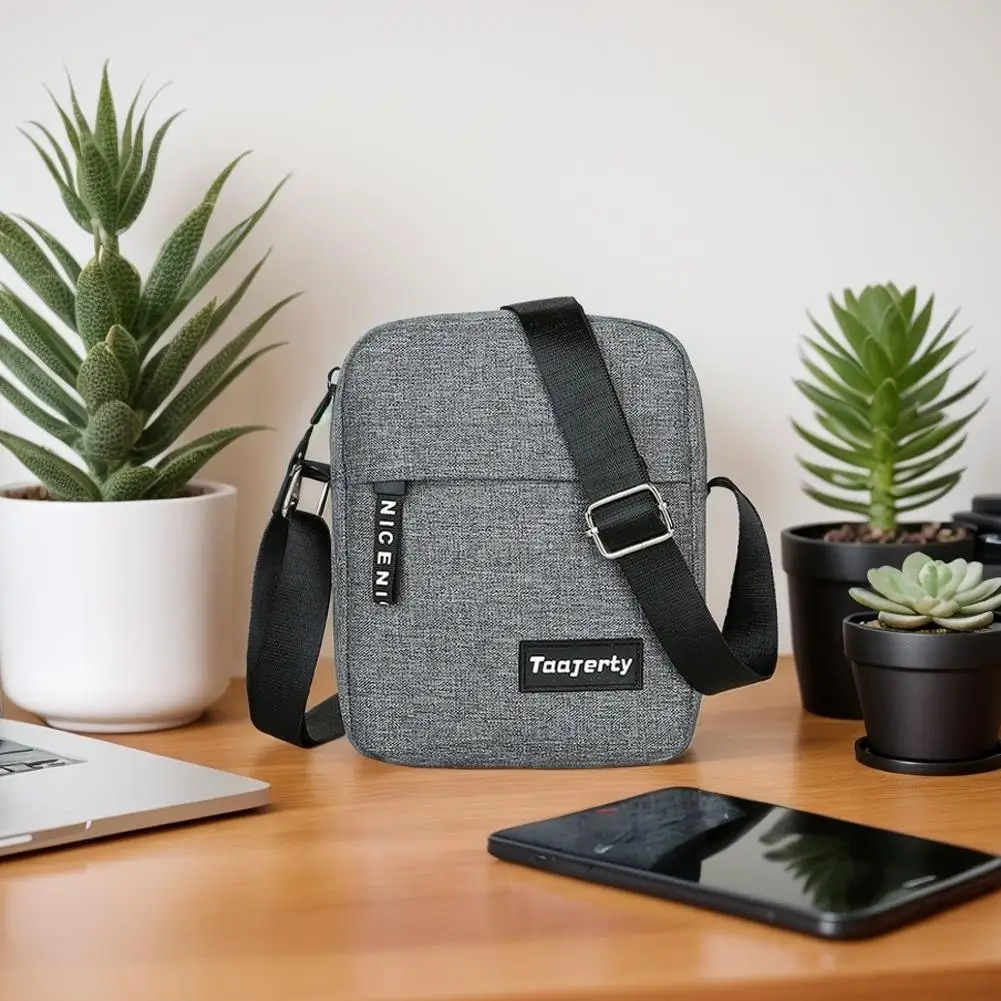 أزياء بسيطة حقائب كروسبودي حقيبة الرجال النايلون الكتف الجانب حقيبة للرجال رسول الهاتف حقيبة رافعة الزوج الصدر حزمة المحفظة #3