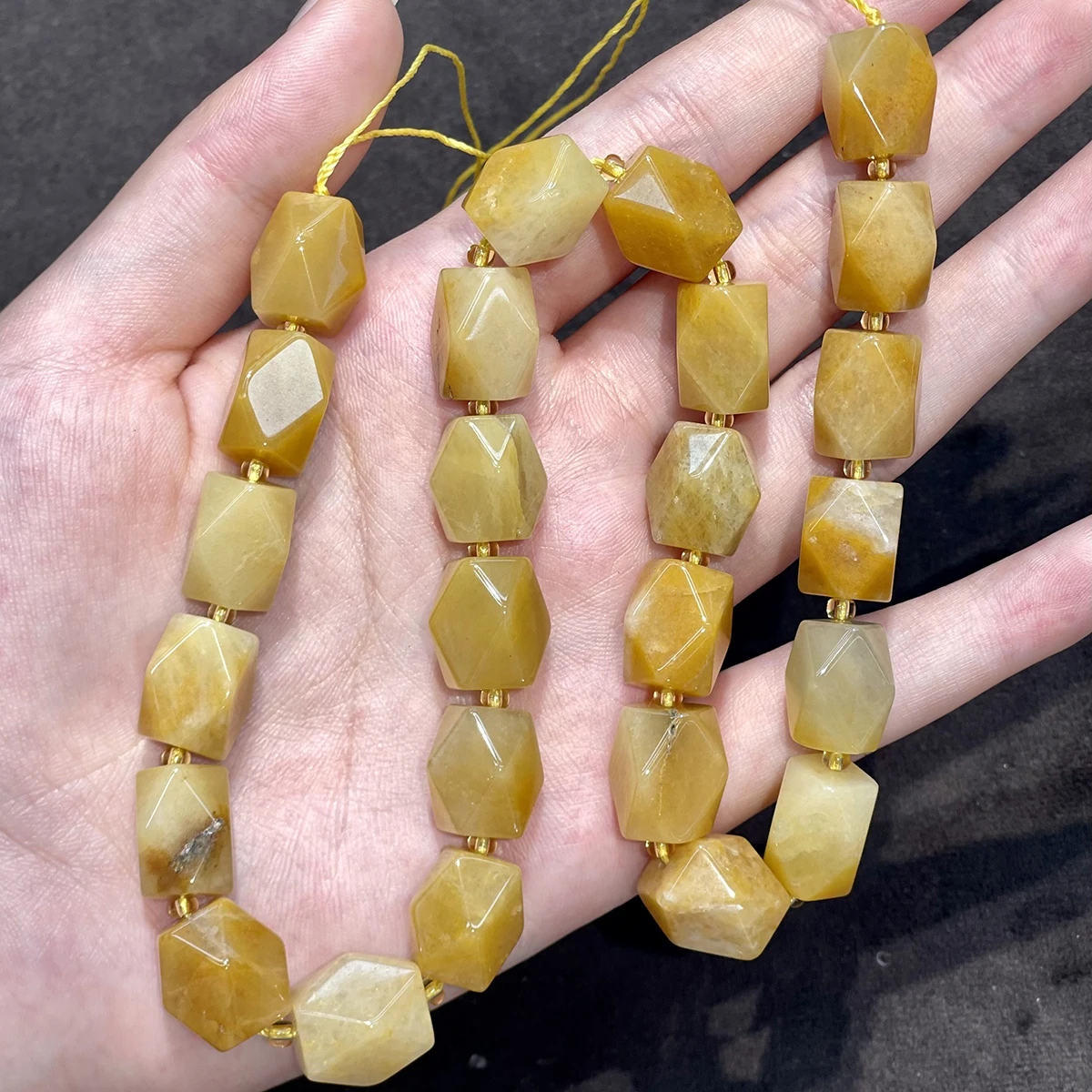 11x13mm Achteckig Facettierte Quadratische Perlen Naturstein Kristall Achat Perlen für Schmuckherstellung DIY Halsketten Armbänder Zubehör – Detail 16