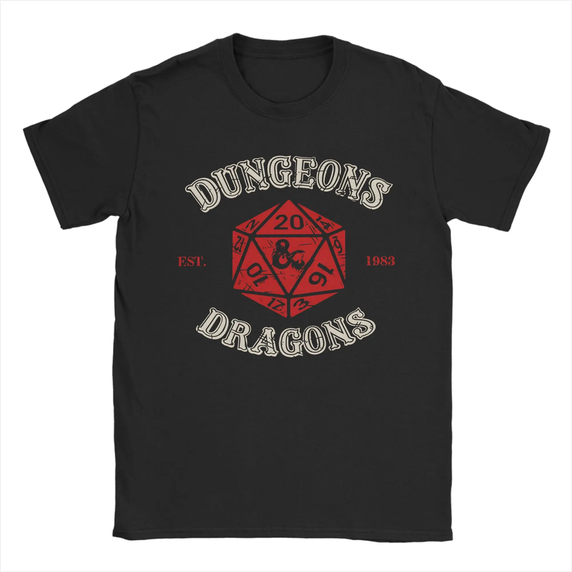 Dungeons and dragons Men T Shirts  Funny Tees Short Sleeve O Neck T-Shirt 100% Cotton Gift Idea Clothes