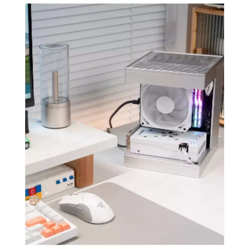 Aluminum Alloy S1 Mini Case, ITX Small Form Factor PC Chassis with Sea View Design