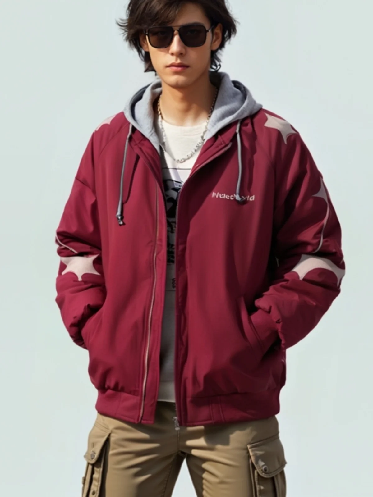 

Men's MA Pilot Jaet 2026 Spring Autumn Winter Thiened Casual Baseball Sle Cotton Jaet Sli Versatile Outerwear