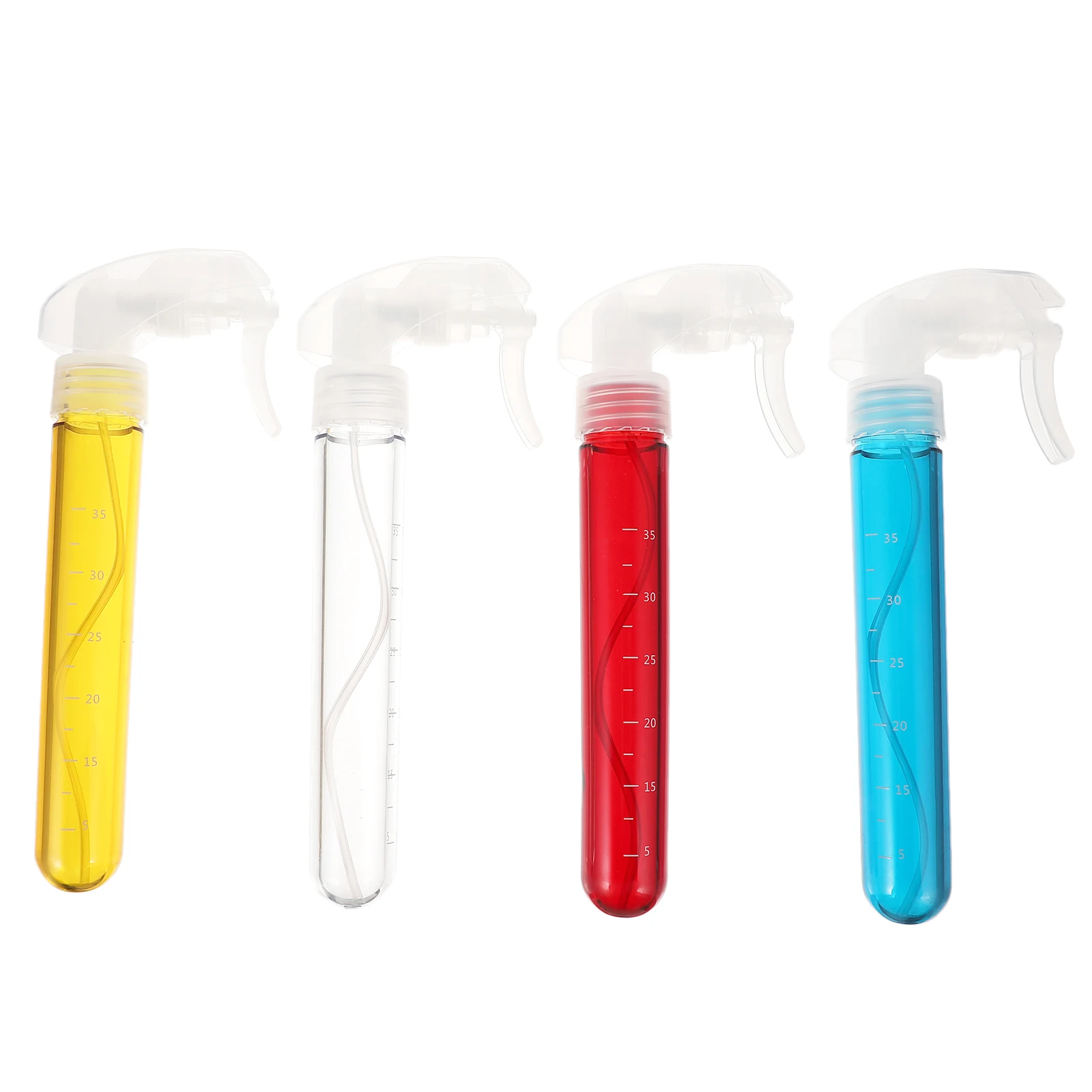 

4 Pcs Spray Bottles Water Misters for Hair Salon Essential Oil Transparent Colors Fine Mist Travel Size Sprayer Bottle