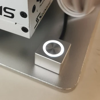 2.0m masaüstü güç anahtarı harici güç anahtarı alüminyum alaşım manyetik kendini sıfırlama küçük ve hassas düğme metal kabuk