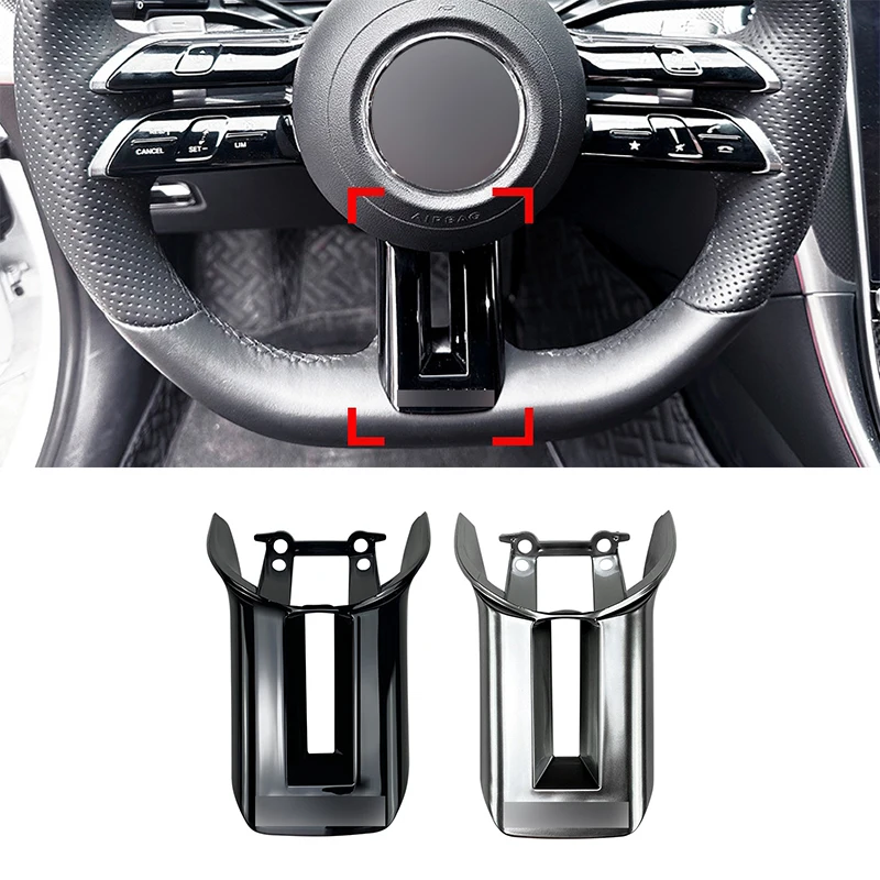 

Silver Car Steering Wheel Cover Trim Frame For Mercedes-Benz C/CLS/S/E-Class W206 W213 C257 W223 AMG Car Interior Accessories