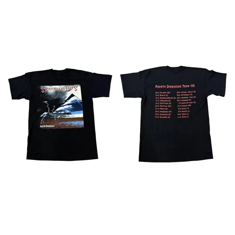 Vintage Stratovarius Fourth Dimension Tour Tshirt 1995 Size S-5XL Reprint NEW