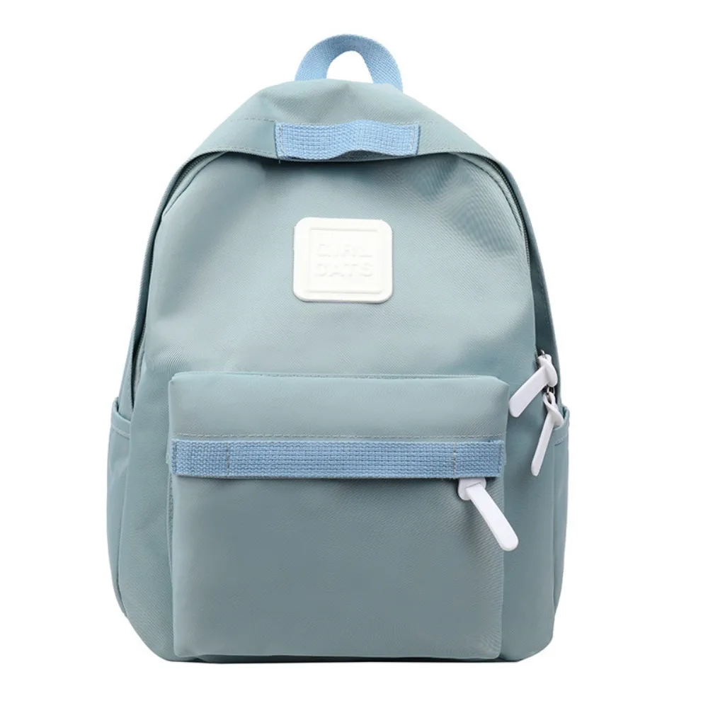 

Solid Color Children Backpack Oxford Cloth Anti-theft Student School Bag Korean Style Large Capacity Canvas Rucksack