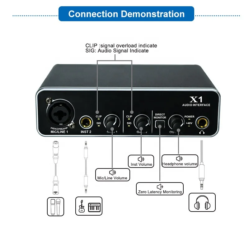 MY MIC MX20-Carte son pour enregistrement vocal au Népal, ensemble complet, écouteurs, équipement, accessoires, bon studio, prix