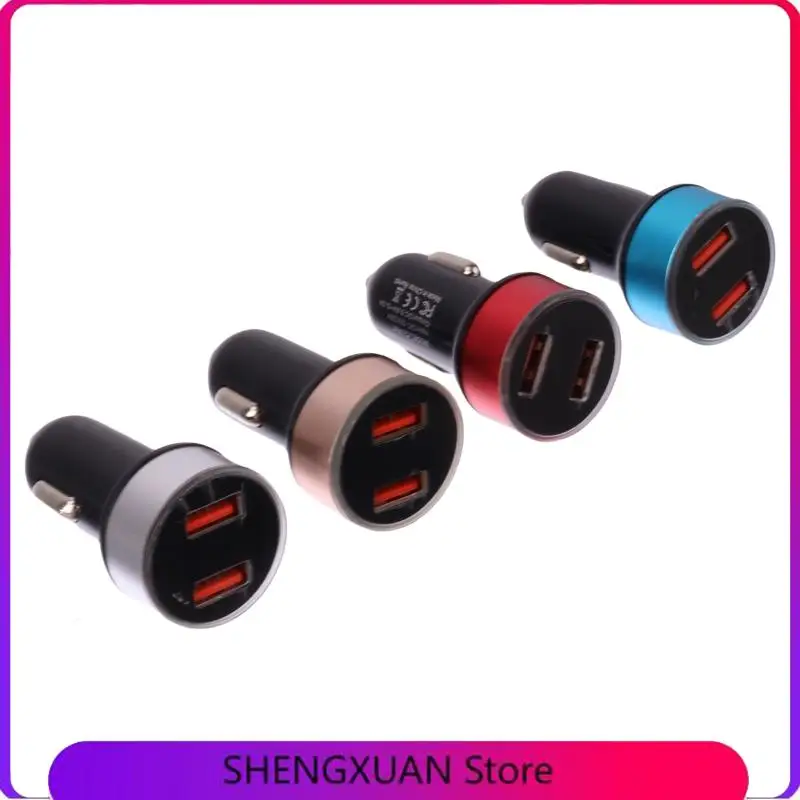 

Автомобильное зарядное устройство, многофункциональное, с двумя USB-портами, светодиодным дисплеем, вольтметром, монитором, адаптером для прикуривателя, автомобильные принадлежности
