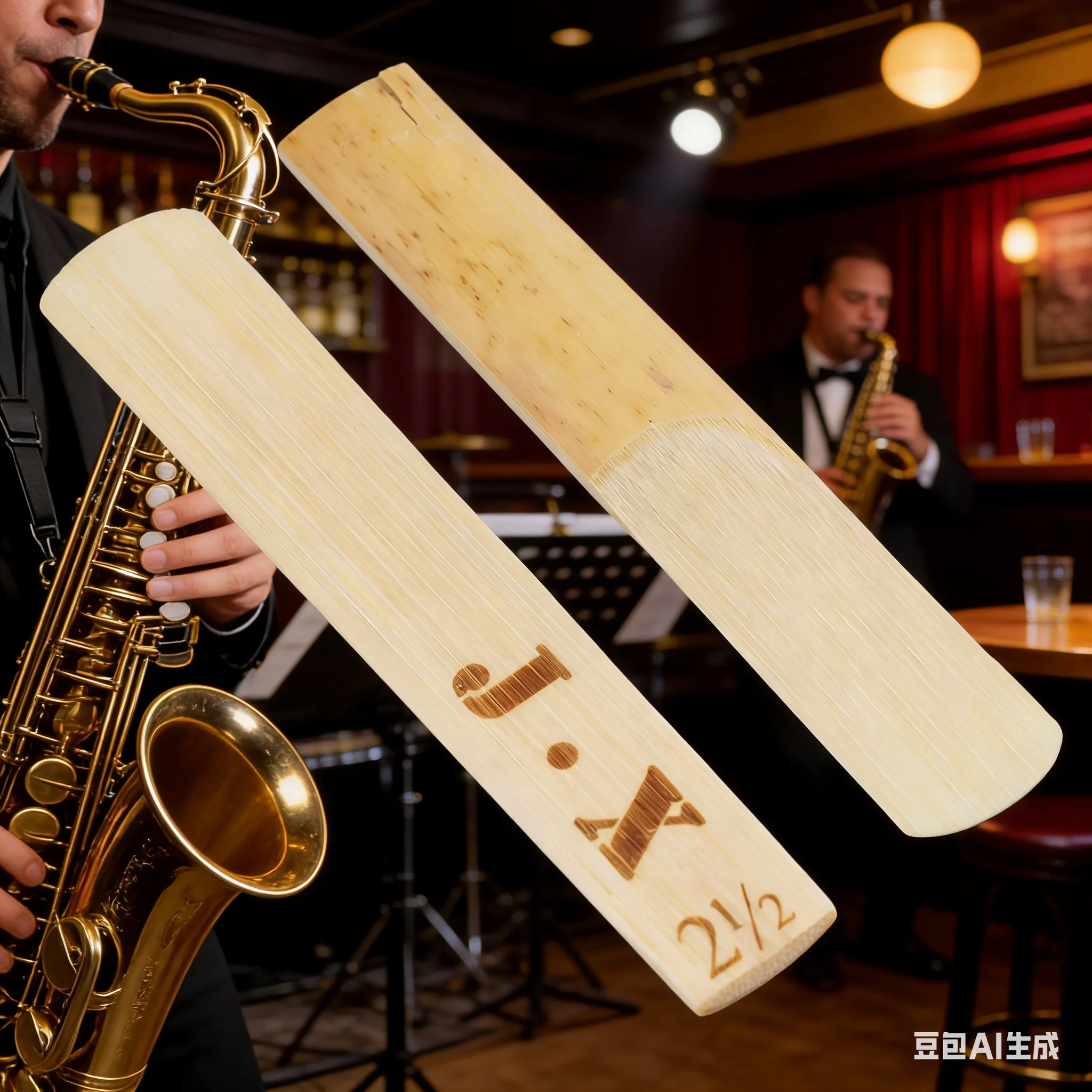 10 piezas de cañas para saxofón, dureza 2.5, para profesionales/principiantes/estudiantes, cañas de repuesto para saxofón alto, soprano, tenor y clarinete.