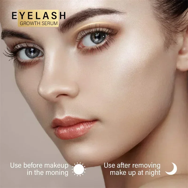 Soro de crescimento de cílios 7 dias natural intensificador de cílios mais cheio mais grosso produtos de tratamento de cílios cuidados com os olhos maquiagem