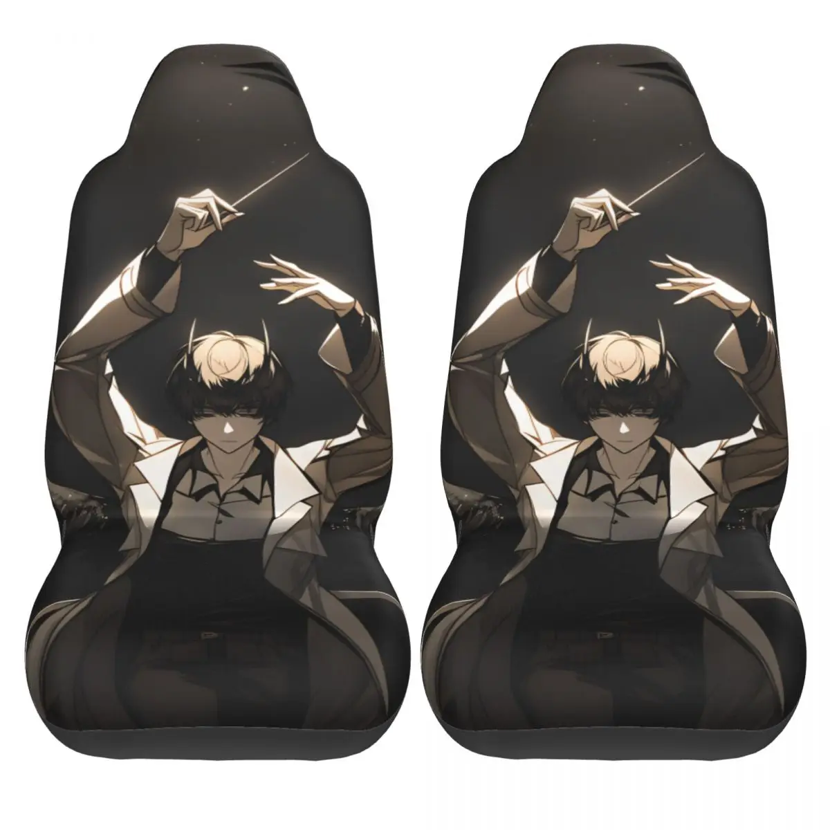 

Чехлы для автомобильных сидений Omniscient Reader's Viewpoint, полиэстер, эластичные, универсальные, из двух частей, для салона автомобиля