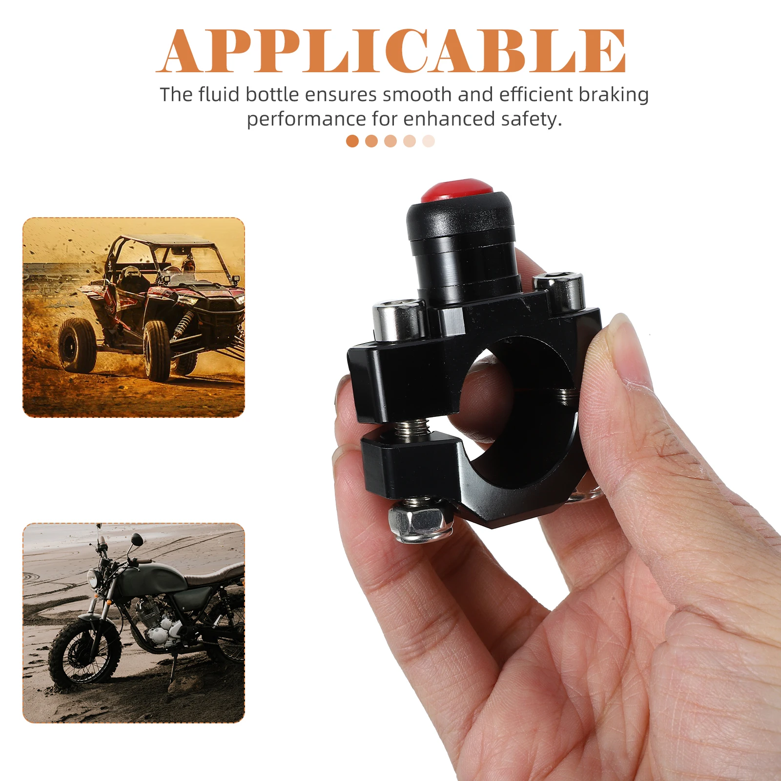 

Universal Motorcycle Ignition Coil Switch Handlebar Modification Engine Dirt Bike Atv Aluminum Alloy Push Button Replacement