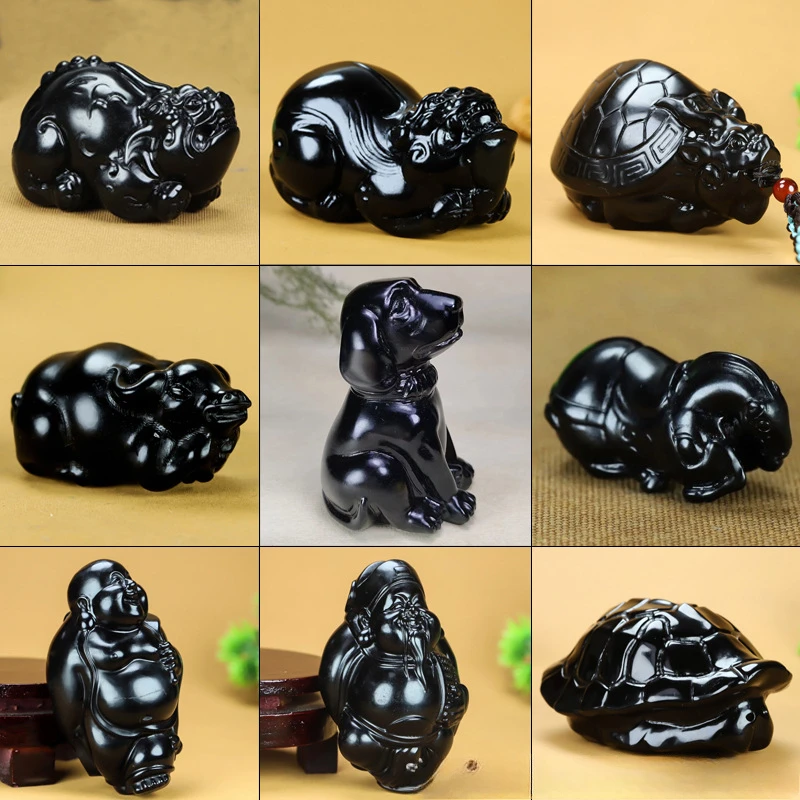 Large Hotan Jade Moyu Pixiu a Chinese zodiac horse a dragon turtle a Maitreya jade ware Play with jade artifacts