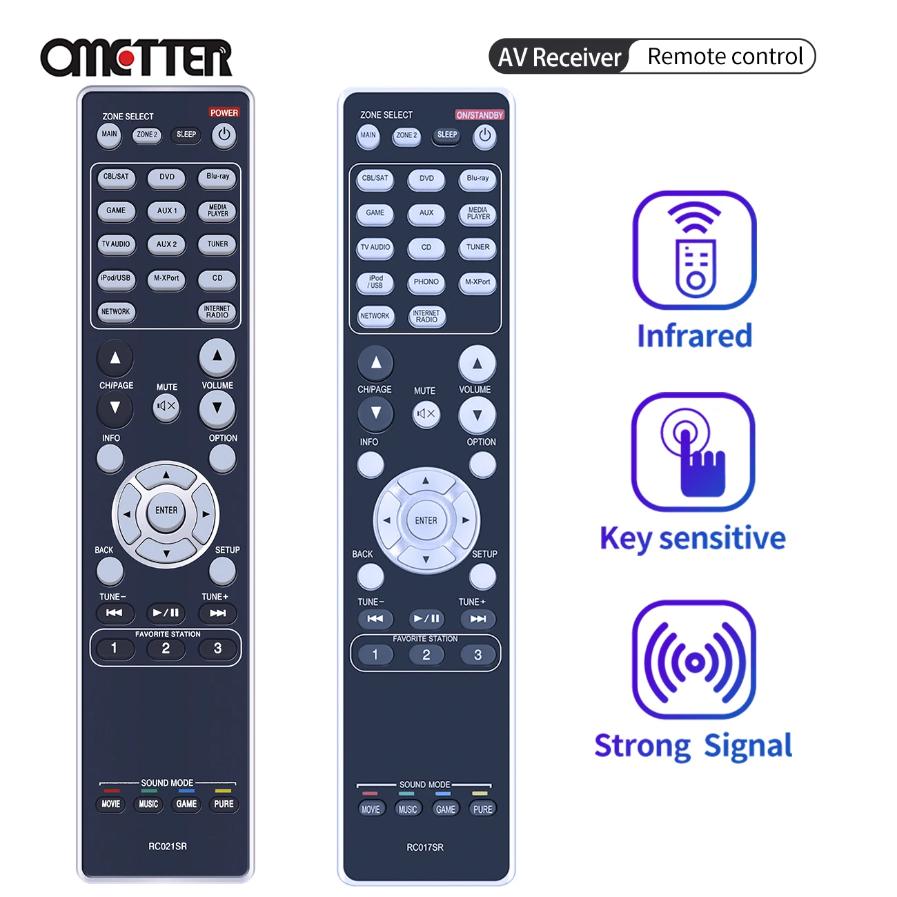 RC017SR RC021SR Replacement Remote Control Applicable for Marantz AV Surround Receiver SR5008 SR6006 SR6007 SR6008 NR1604