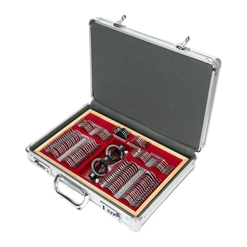 JS-104 Metal Insertion Box Optical Test Lens Group Portable Optometry Lens Box Lens Vision Test Optometry Test Box