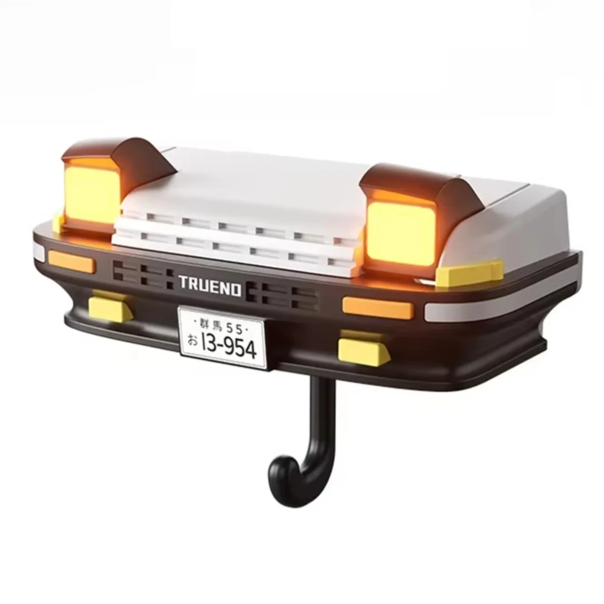 Retail! Car Key Holder Decor Wall-Mounted Key Hook Headlight Key Hook for Car Enthusiasts' Gifts White