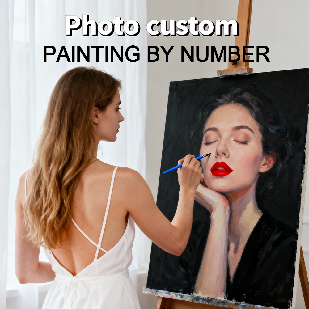 

HUACAN Картины Картина маслом по номерам Фото на заказ Ручная краска по номерам на холсте Искусство своими руками Подарок Красочный на холсте