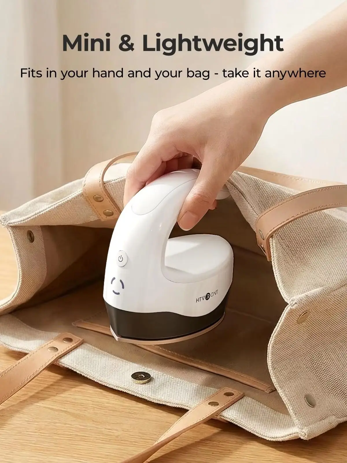 HTVRONT H1 Pro Mini-Heißpresse, Mini-Bügeleisen für Bastelarbeiten, Anzeigeleuchten & Automatische Abschaltung, Mini-Bügeleisen für Hüte, Schuhe, kleine Projekte, Anfängerfreundlich