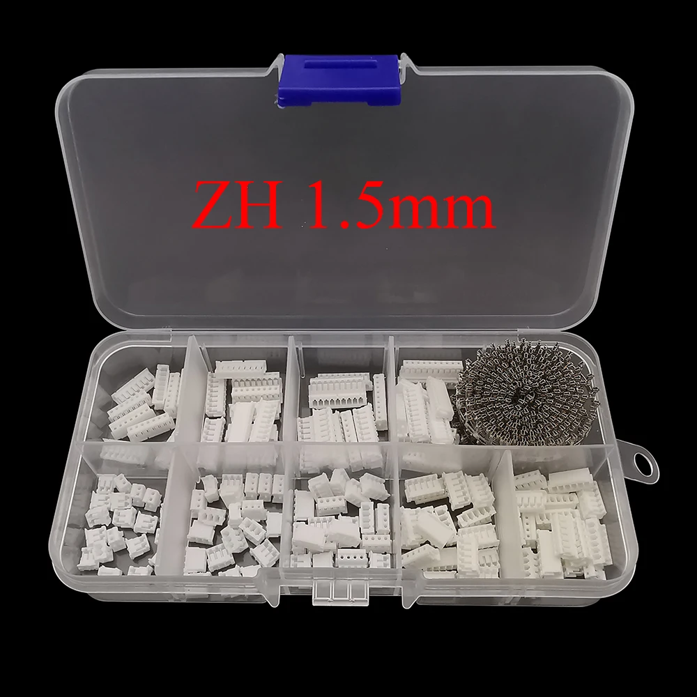 540Pcs/Box SH 1.0mm/JST 1.25mm/GH 1.25mm/ZH 1.25mm Connector Kit Housing Crimp Terminal 2/3/4/5/6/7/8/9/10Pin Pin Header Socket view 4