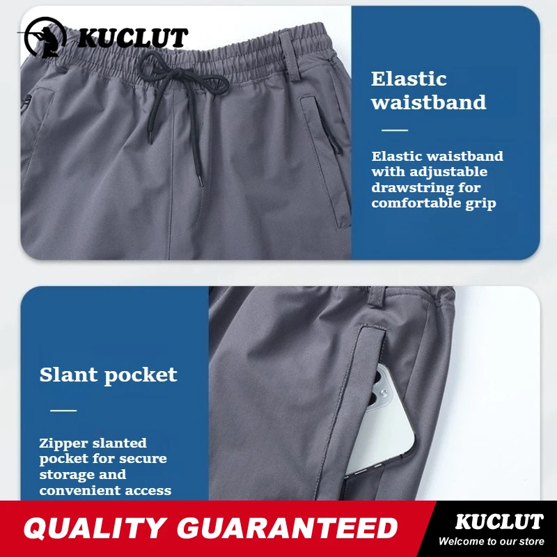 Picture 7: Summer Thin Elastic Man Sets Quick Drying Breathable Comfortable Wear Resistant Multi Pocket 2-pcs Training Camping Hiking Suits