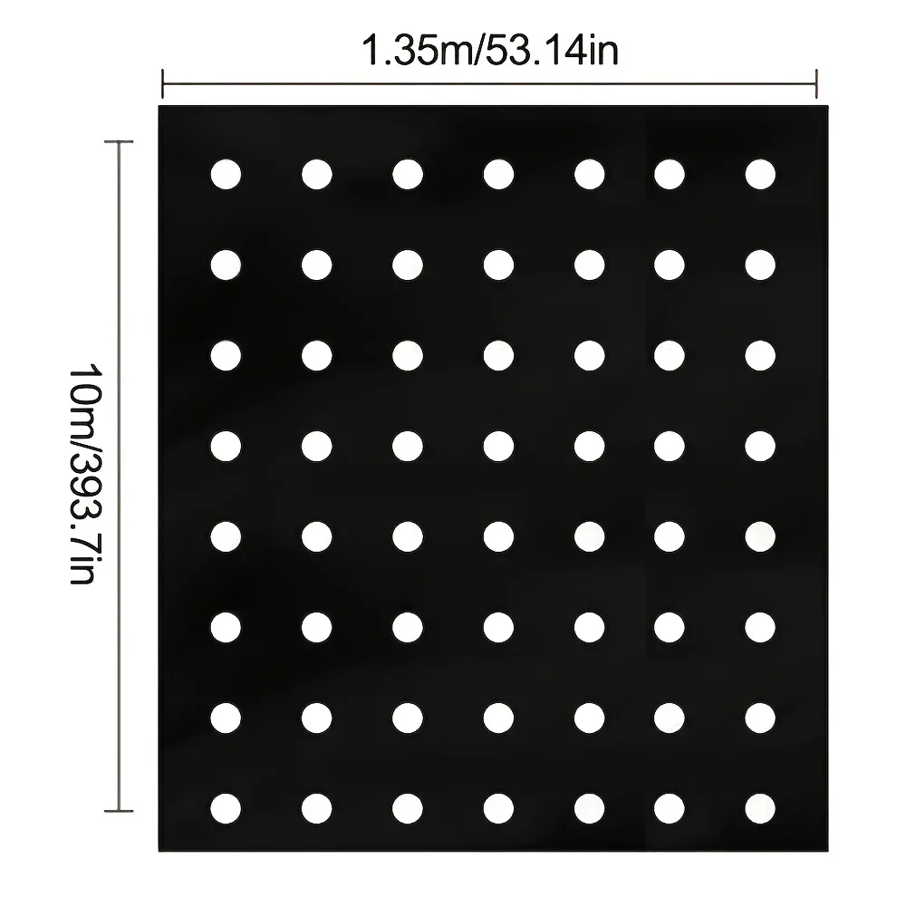 1pc Kunststoff Film Mit Pflanzen Loch, Garten Unkraut Control Barriere Film Abdeckung Atmungsaktive Gartenarbeit Landwirtschaft Landschaft Blatt Zu – Detail 2