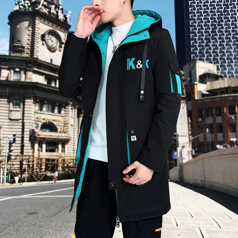 Fashion 2024 Autumn Warm Mid-Length Fleece Hooded Jacket Winter Outwear Windbreaker Thick Tops Long Coat Oversized M-4XL Clothes