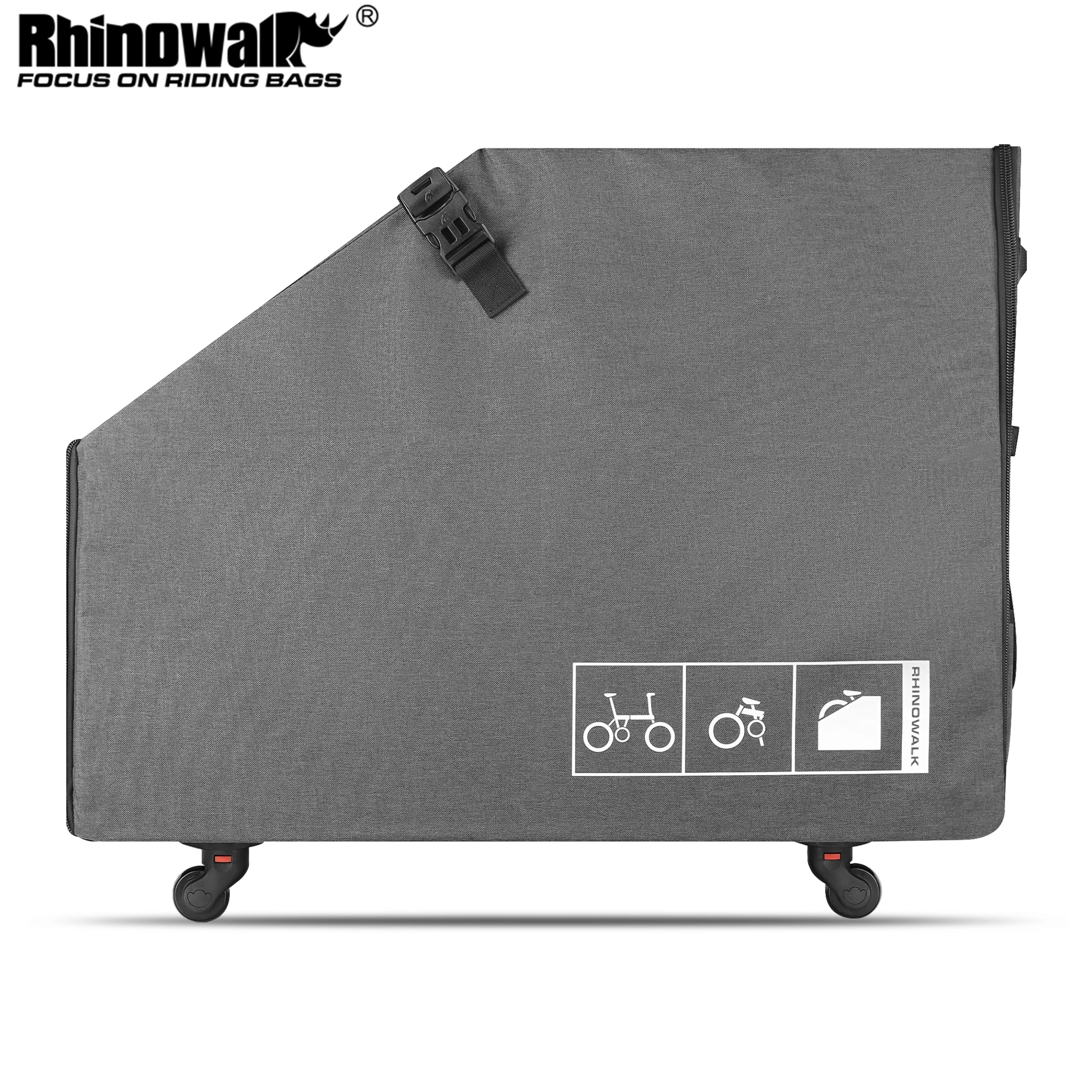 

Rhinowalk Folding Bike Storage Box Fit 16-20 Inch Folding Bicycle With Quick Release Wheel For Brompton Bike Car Storage Trunk