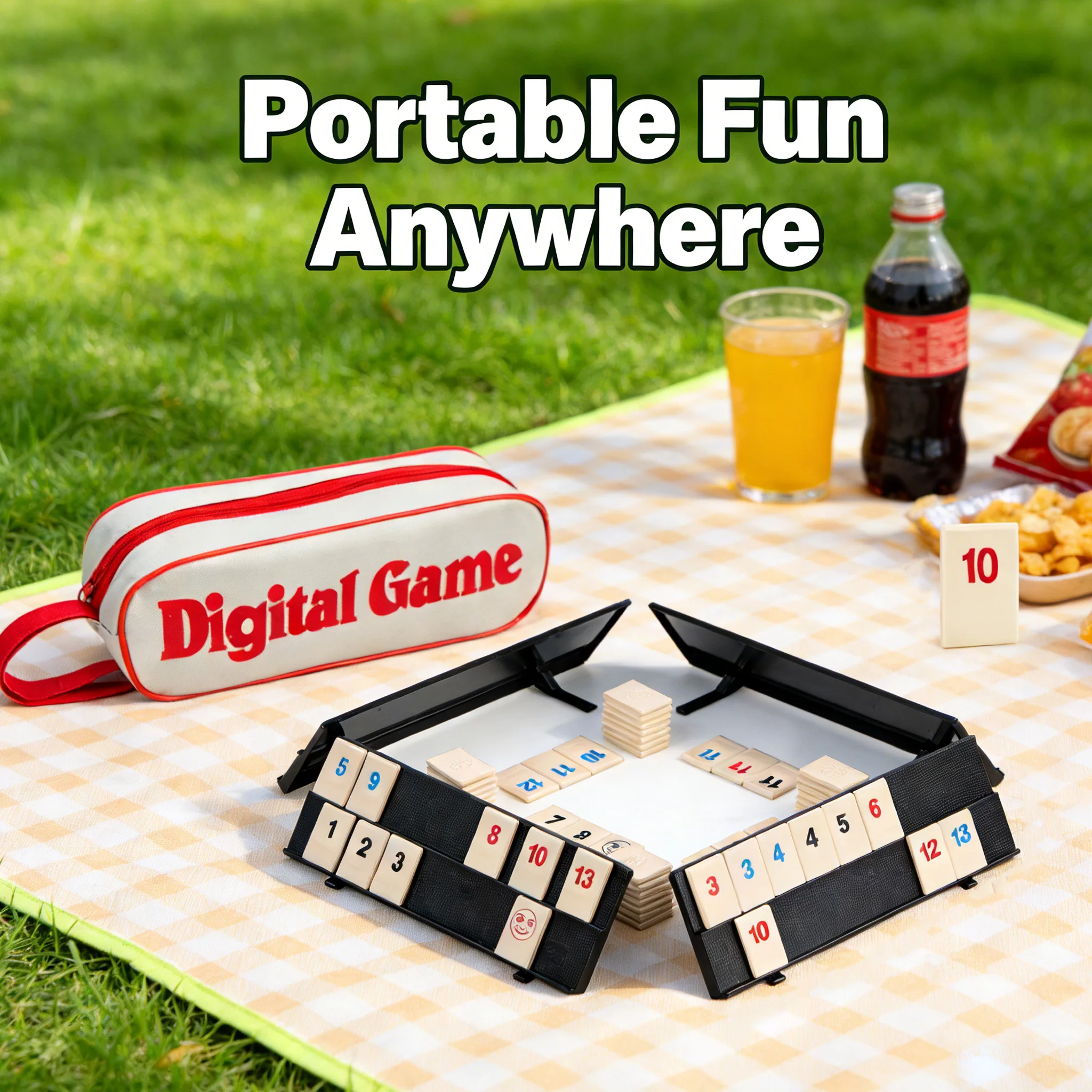 Travel Rummy Set, Rummikub, Rummybrix, Mahjong - Fiesta casual, Juegos de mesa, Juegos de extracción, Ajedrez, Juego de emparejamiento de números, Juego de viaje