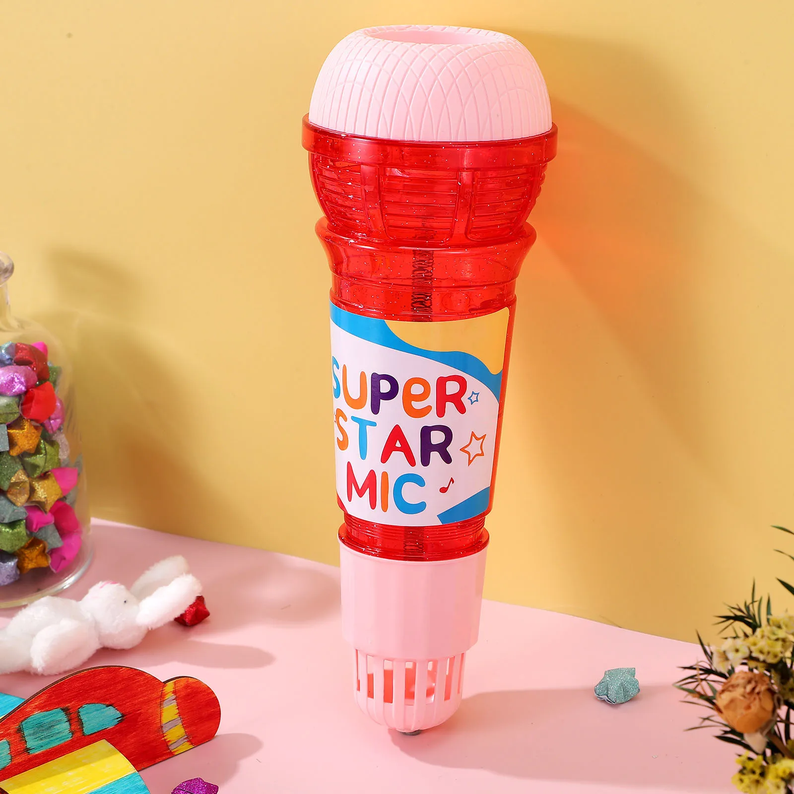 Microfono eco per bambini Microfono leggero per bambini Canto Terapia vocale Bomboniera per bambini Calza per bambini Microfono per ragazze