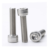 Fine Coarse Pitch 1mm 1.25mm 1.5mm M7 M9 Screw Bolt Stainless Steel Allen Socket Head Cap Fully Threaded