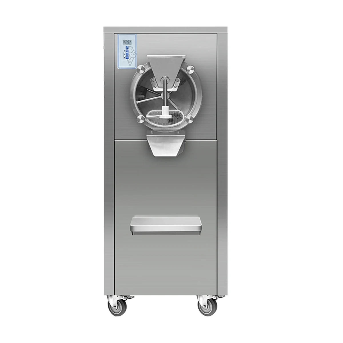 Machine Commercial, 40L/H Hard Serve Ice Cream Machine, Italian Ice Machine Batch Freezer, Sorbet Maker 2800W