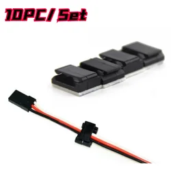 10ชิ้น/เซ็ต RC Cable Manager เชื่อมต่อ ESC Light Servo สาย Y สายขยายสายไฟสายสวิทช์ RC Buggy รถบรรทุก Drift crawler Scale
