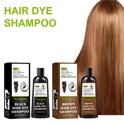 Plant Bubble Dye Black Shiny Shampoo Hair Dye Shampoo Gentle Fast Hair Lasting Moisturizing Easy Cream Hair Coloring Hair V9w5