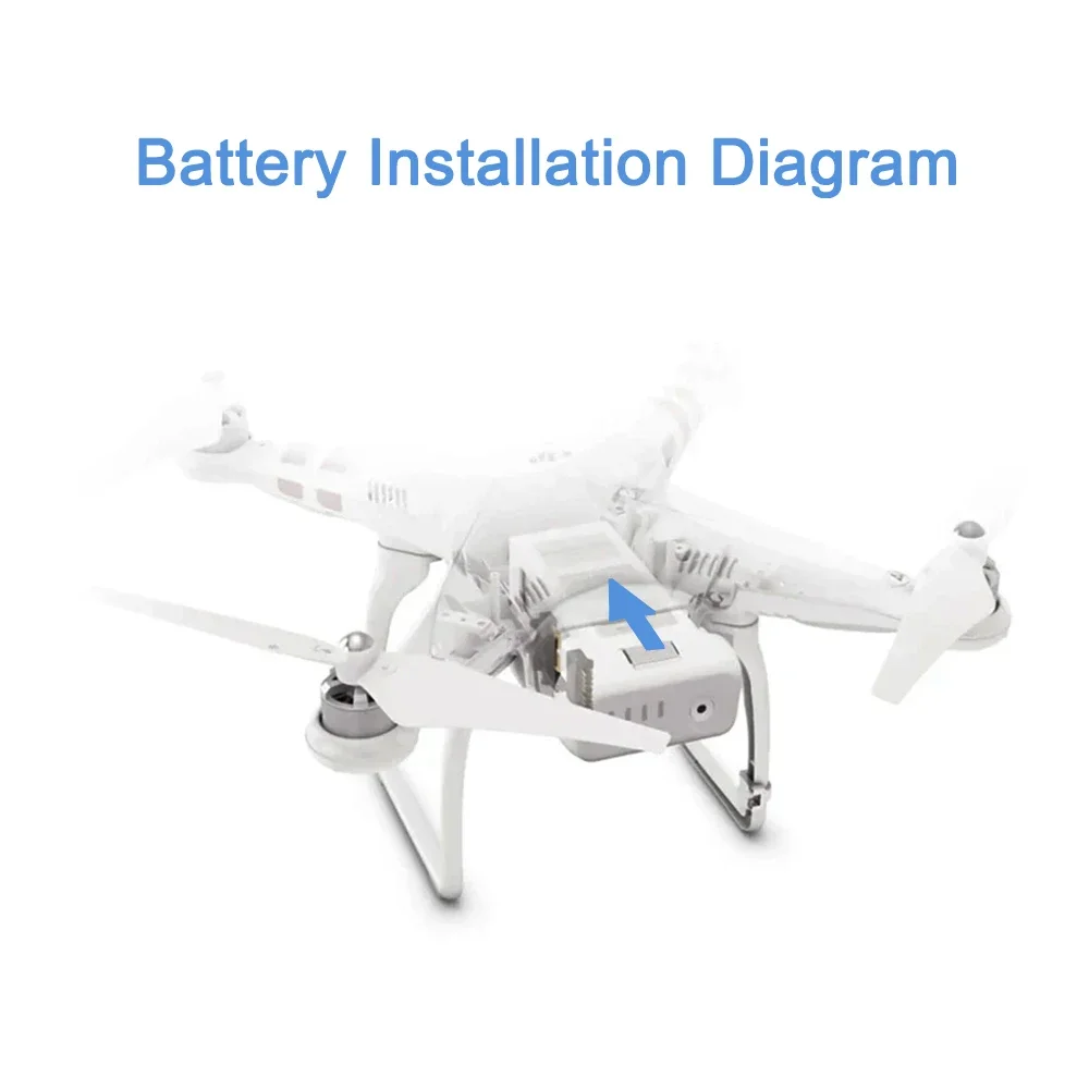 ETESBAY 2PCS 003WE Drone Battery For DJI Phantom 3 Pro Advanced Intelligent Flight Battery - view 6