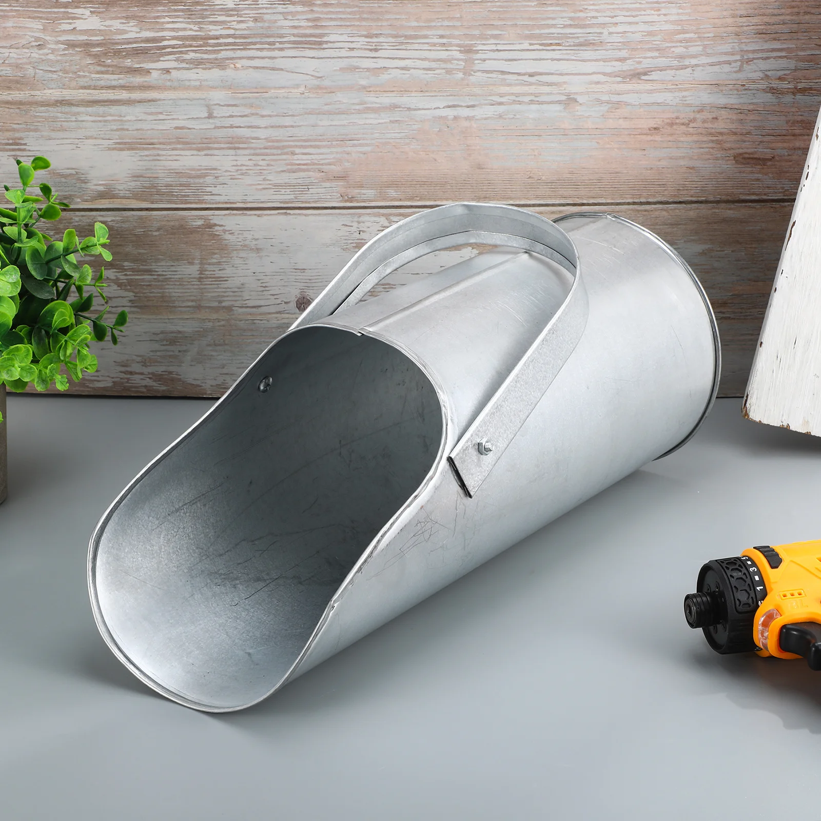 

Concrete Filler Tool Construction Sand Filling Portable Handle Metal Building Site Storage Transport Worker Mud Board