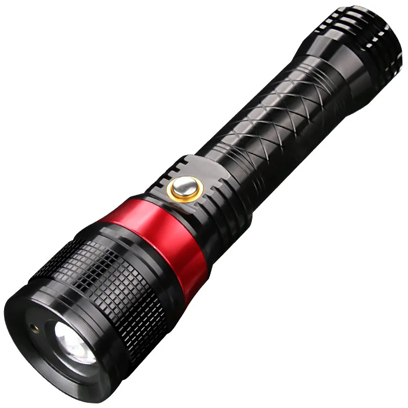 Lampe de poche LED autodéfense au Laser SF246, lumière forte, charge Super brillante, Portable, multifonction, pour l'extérieur laser puissant lampe de poche led forte puissance lampe torche ultra puissante lampe torch