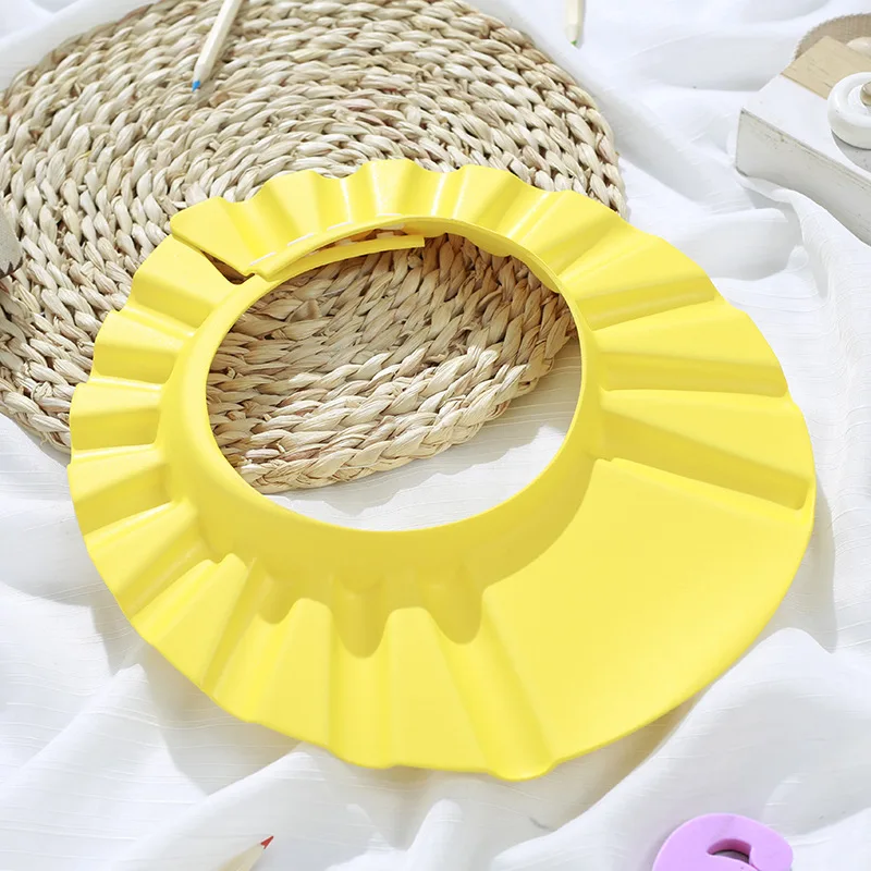 Baby Shower Soft Cap Adjustable Hair Wash Hat for Kids Children Shampoo Bathing Shower Protect Head Cover Shower Eye Splashguard