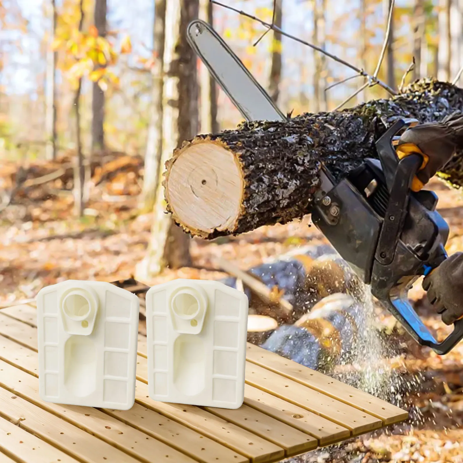

Two Pack of Reliable Air Filters Fit for Chinese Chainsaw Models Match with For Timbertech & For Taurus Brands