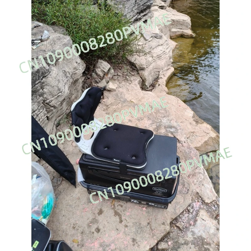 Foldable Fishing Box Backrest Cushion - Breathable Anti-Backpain