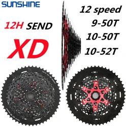 SUNSHINE MTB Bicycle XD Cassette k7 12V 12 Speed 9-50T 10-50T 10-52T Bike Freewheel Sprocket For SRAM GX EAGLE Bike Accessories