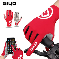 GIYO Touch Screen Cycling Gloves Full Finger Anti-Slip for Men Women MTB Road Bike Gym Fishing Sports
