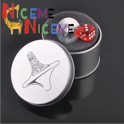 Best Gift Mini Great Zinc Alloy Silver Spinning Top From Inception Totem Movie Children Toys  With Retail Metal Box