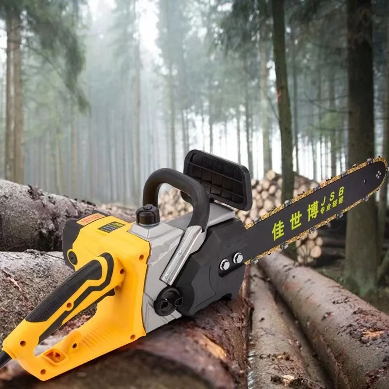 2200w 220v Corded Electric Chainsaw 16-inch Handheld No Refueling Electric Chain Saw With Low-kickback Fast Cutting Tool